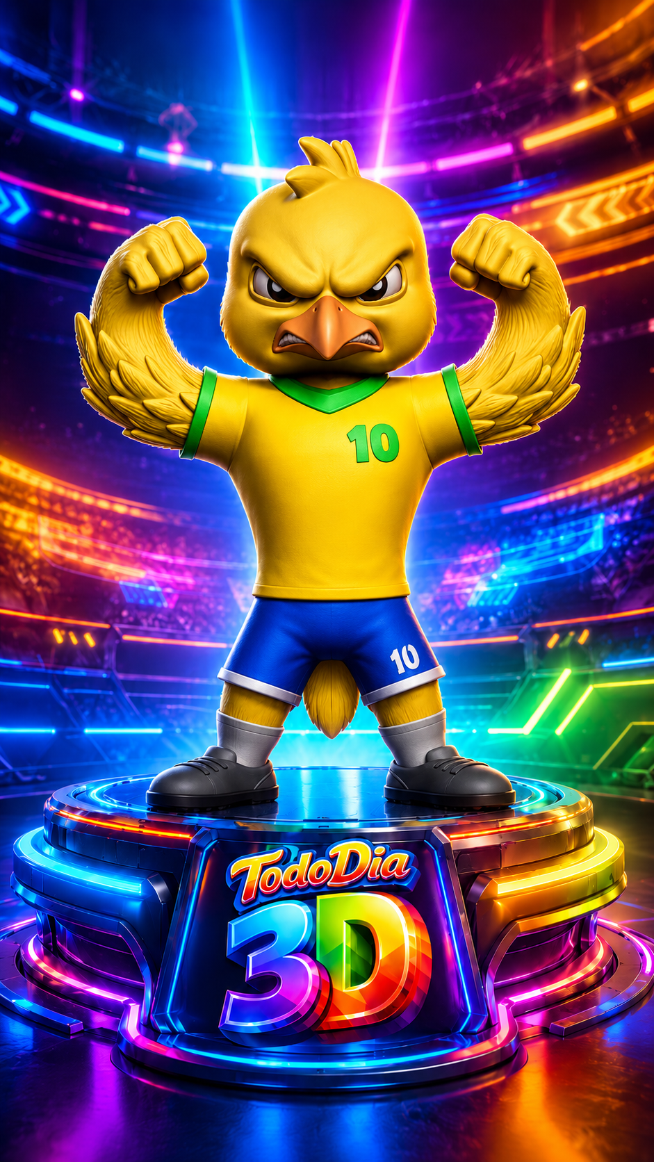 Mascote Canarinho do brasil (2)