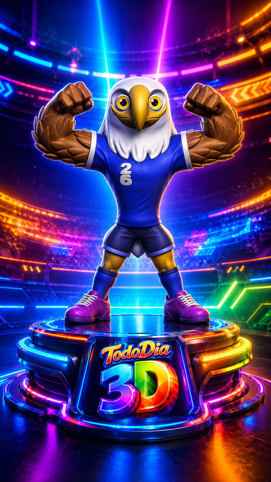 Mascote águia USA